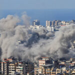 Smoke rises from the site of an Israeli airstrike in Beirut, Lebanon, November 16, 2024 © Getty Images / Fadel Itani