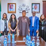 Vice President Kashim Shettima (middle) with Country Director of the World Bank, Ndiame Diop (3rd from right); Practice Leader, People, Nigeria, West and Central Africa, Tina George Karippacheril (2nd from right); Special Assistant to the President on Public Health, Uju Rochas-Anwulah (far right); among others, during a bilateral meeting of the VP with the World Bank team at the Presidential Villa, Abuja, on Tuesday [Credit: State House]