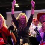 FILE PHOTO. Voters react to Trump victory being announced in North Carolina © Getty Images / John Moore