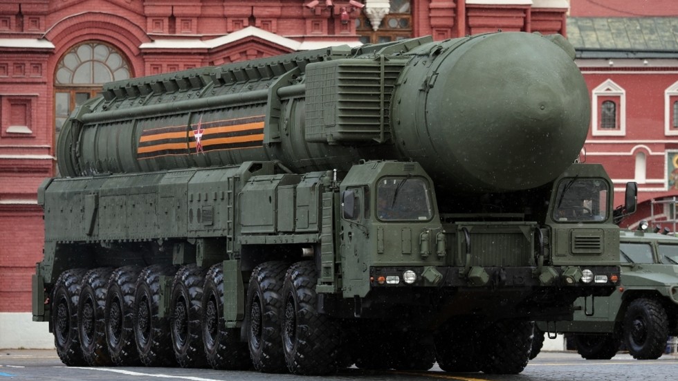 A Yars ballistic missile launcher during a parade on the Red Square in Moscow on May 9, 2024. © Mikhail Klementyev / Sputnik