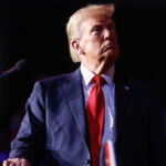 Donald Trump addresses supporters at an election campaign rally in Henderson, Nevada on October 31, 2024. © Chip Somodevilla / Getty Images