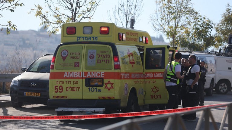 FILE PHOTO: An Israeli ambulance responding to an incident in East Jerusalem. © Saeed Qaq / Anadolu via Getty Images