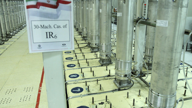 FILE PHOTO: Centrifuge machines in the Natanz uranium enrichment facility in central Iran. © Atomic Energy Organization of Iran via AP