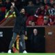 Manchester United’s Portuguese head coach Ruben Amorim shouts instructions to the players from the touchline during the English Premier League football match between Manchester United and Newcastle United at Old Trafford in Manchester, north west England, on December 30, 2024. (Photo by Darren Staples / AFP) /