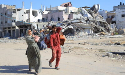 Palestinians flee towards Gaza City from Beit Lahia, Gaza, December 04, 2024. © Getty Images / Mahmoud Isleem/Anadolu