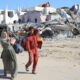 Palestinians flee towards Gaza City from Beit Lahia, Gaza, December 04, 2024. © Getty Images / Mahmoud Isleem/Anadolu