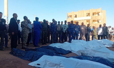 People gather around bodies of victims killed in a paramilitary forces attack in Omdurman city, Sudan, on Dec. 10, 2024. © Global Look Press/Khartoum State Government's Pre