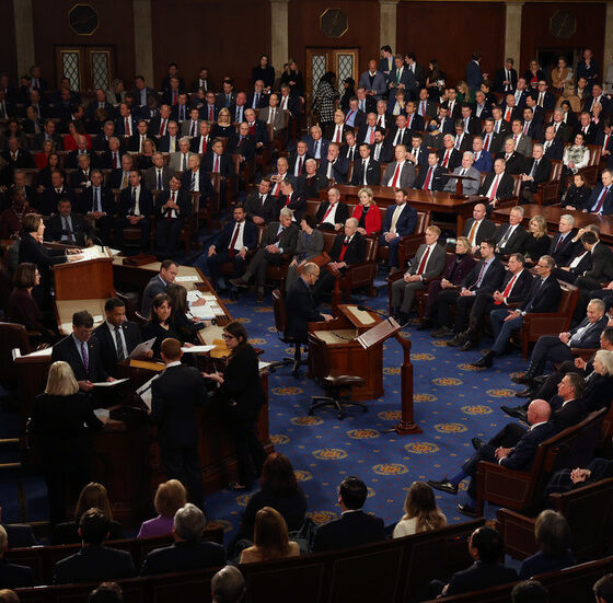 Members of Congress participate in a joint session to ratify the 2024 Presidential election in the US Capitol on January 6, 2025. © Win McNamee / Getty Images