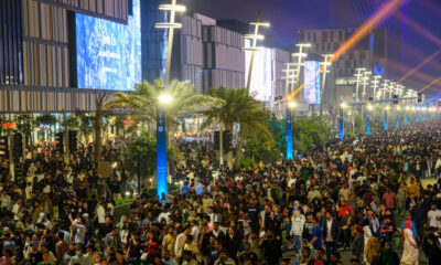 FILE PHOTO: People are gathering at Lusail Boulevard for the New Year celebrations in Doha, Qatar, on January 1, 2024. © Getty Images / Noushad Thekkayil/NurPhoto