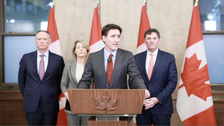 Canadian PM Justin Trudeau at a news conference on February 1, 2025 © Justin Trudeau on X