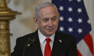 Israeli Prime Minister Benjamin Netanyahu at a press conference in Washington, D.C., US, February 04, 2025. © Getty Images / Celal Gunes/Anadolu