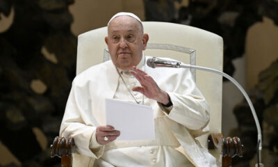 Pope Francis at the Paul VI Hall on February 05, 2025 in Vatican City, Vatican © Getty Images / Vatican Media via Vatican Pool