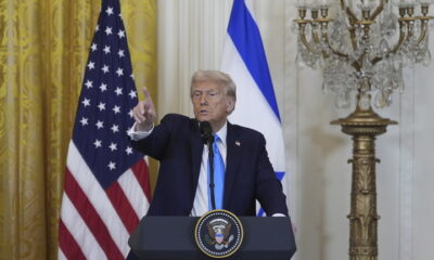 President Donald Trump and Israeli PM Benjamin Netanyahu hold a joint press conference at the White House, February 4, 2025 © AP / Alex Brandon