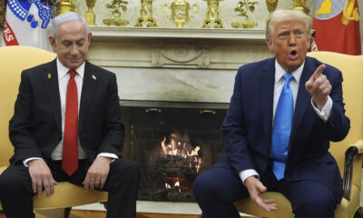 US President Donald Trump meets with Israeli PM Benjamin Netanyahu at the White House, Washington, DC, February 4, 2025. © AP / Evan Vucci